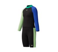 SPEEDO Boys Colourblock Rash Vest & Jammer Set 13-14 years