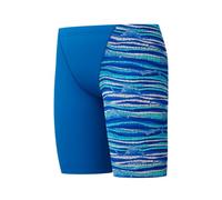 Speedo Boys Digital Allover V-Cut Jammer Swim Trunks Swimmers Blue Size 5-6 Years