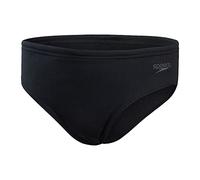 Speedo Junior Boy's ECO Endurance+ 6.5cm Swim Briefs | Chlorine Resistant | Quick Drying | Stretch Fabric | Recycled Material | Comfort Fit, Black/White, 5-6 Years