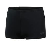 Speedo Boy's Endurance+ Aquashort SwiMing Trunks | Chlorine Resistant | Quick Drying | Stretch Fabric | Comfort Fit, Black, 9-109-10