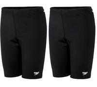 Speedo Boys Endurance+ Jammer Swimming Trunks | Training | Chlorine Resistant | Quick Drying | Stretch Fabric | Comfort Fit, Black, 7-8