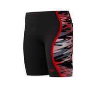 Speedo Boy's Hyperboom Splice Swim Jammer, Black, 14
