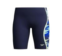 Speedo Boy's Hyperboom Splice Swim Jammer, Navy Blue, 14
