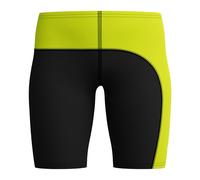 Speedo Boys Learn-to-Swim Solid Jammer One Piece Swimsuit, Block Hyper Yellow, 10