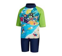 Speedo Boy's Learn to Swim Sun Protection Top & Shorts | Junior Boys | Holiday Wear | UVU Protection, Harmony Blue/Green Lizard, 9-12M9-12M