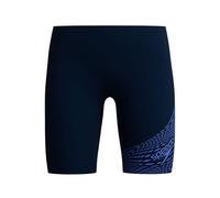 Speedo Boy's Medley Logo Jamer | Kids Swim Practice | Technical Fabric | Athletic Design, Cobalt Pop, 9-109-10