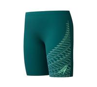 Speedo Boys Medley Logo Jammer Swim Trunks Swimmers Green Size 7-8 Years