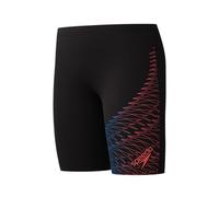 Speedo Boys Medley Logo Jammer Swim Trunks Swimmers Red Size 5-6 Years