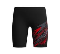 Speedo Boy's Medley Logo Swim Jammer, Black, 13-14 Years