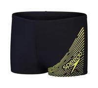 Speedo Boys Medley Logo Swim Shorts (13-14 Years) (Black/Yellow)