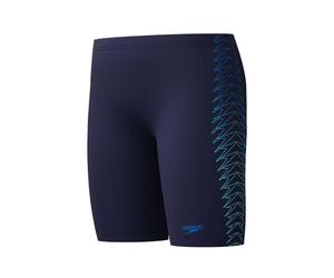 Speedo Boys Plastisol Placement Jammer Swim Trunks Swimmers Blue Size 9-10 Years
