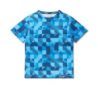 Speedo Boys' Standard Uv Swim Shirt Short Sleeve Tee Graphic, Pool Tile