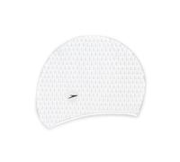 Speedo Bubble Silicone Swim Cap - Swimming Hat - White