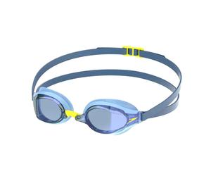 SPEEDO CELESTE NAVY BLUE FASTSKIN SPEEDSOCKET MIRROR SWIMMING GOGGLE IRIS RARE