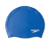 Speedo Children's Junior Plain Moulded Silicone SwiMing Cap | Swim ESentials | Hair Protection, Royal, One Size