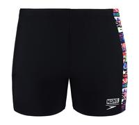 Speedo Boys Marvel Avengers Panel Aquashort - Avengers Black/Neon Blue, 32
