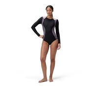 Speedo Colourblock 2.0 Long Sleeve Swimsuit | Training Swimwear | Soft Feel | Swim FitneSL Black