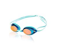 Speedo Competitive Women's Vanquisher 2.0 Mirrored Anti-Fog Swim Goggles, Aqua