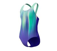 Speedo Digital Placement Splashback Junior Swimsuit - 11-12 Years - Blue/Purple