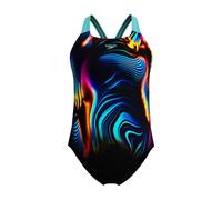 Speedo Digital Placement Splashback Junior Swimsuit 5-6 Years Arctic Glass