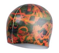 Speedo Digital Printed Cap - Olive Green/ Salso Orange