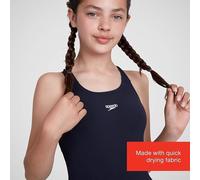 Speedo ECO Endurance+ Medalist Girls Swimsuit Swimming Costume Navy 2025 BNWT