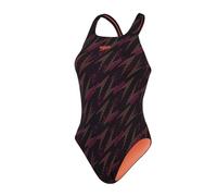 Speedo Eco+ Hyper Boom Allover Medalist Women's Swimsuit, Black