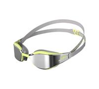 Speedo Fastskin Hyper Elite Mirror Goggles - Grey/Green/Chrome - Adult