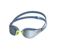 SPEEDO FASTSKIN HYPER ELITE MIRROR SWIMMING GOGGLES NAVY BLUE / SILVER SHEEN
