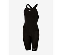 Speedo Fastskin Lzr Ignite Kneeskin Open Back Competition Swimsuit Black UK 20 Woman