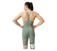 Speedo Fastskin Lzr Pure Valor 2.0 Kneeskin Closed Back Competition Swimsuit Green UK 23 Woman