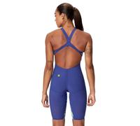 Women's Fastskin LZR Pure Valor 2.0 Openback Kneeskin Blue/Navy - 25 Navy/Morph 25