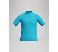 Speedo female Logo Rash Vest (5-16 Yrs) - 9-10Y - Blue, Blue