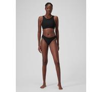 Speedo female Solid High Neck Bikini Top with Mesh - XXL - Black, Black