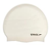 Speedo Unisex-Adult Flat Silicon Swim Cap | Swim Essentials | Hair Protection, White, One Size