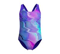 Speedo Girls Digital Allover Splashback Swimsuit Swimming Costume Blue Purple Size 13-14 Years