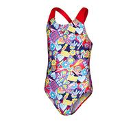Speedo Girl's Digital Allover Splashback Blue/Pink Swimsuit/Swimming Costume