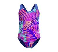 Speedo Girls Digital Allover Splashback Swimsuit Swimming Costume Cobalt Pop Size 7-8 Years
