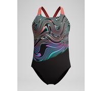 SPEEDO Girls Digital Placement Powerback Swimsuit 5-6 Years
