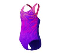 Speedo Girls Digital Placement Splashback Swimsuit Swimming Costume Blue Purple Size 5-6 Years