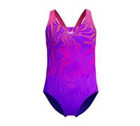 Speedo Girls Digital Placement Splashback Swimsuit Swimming Costume Blue Purple Size 9-10 Years
