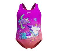 Speedo Girls Digital Print One Piece Swimsuit (Purple)