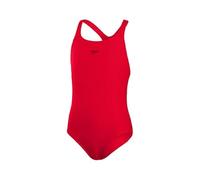 Speedo Girls Eco Endurance+ Medalist Swimsuit | Chlorine Resistance | Recycled Fabric | Comfort Fit | Swimming Lessons | Swim Holiday Swimsuit Fed Red