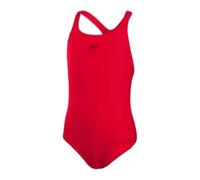 Speedo Girls Eco Endurance+ Medalist Swimsuit | Chlorine Resistance | Recycled Fabric | Comfort Fit | Swimming Lessons | Swim Holiday Swimsuit Fed Red