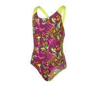 Speedo Girl's Electric Ball Allover Splashback Swimwear - Green/Black, Size 24