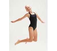 Speedo Girls Endurance+ Medalist Swimsuit | Chlorine Resistance | Comfort Fit | Swimming Lessons | Swim Holiday, Black, 4