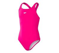 Speedo Girl's Eco Endurance+ Medalist Swimsuit | Chlorine Resistance | Recycled Fabric | Comfort Fit | Swiming LeSons | Swim Holiday, Electric Pink, 11-1211-12