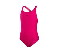 Speedo Girls Endurance+ Medalist Swimsuit | Chlorine Resistance | Comfort Fit | Swimming Lessons | Swim Holiday, Electric Pink, 7-8