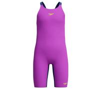 Speedo Girls Fastskin Endurance+ Max Open Back Kneeskin - Purple/Navy - Age 7-8