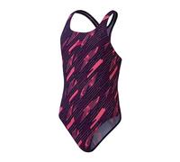Speedo Hyperboom Allover Medalist Junior Swimsuit - All Sizes - Navy/Pink